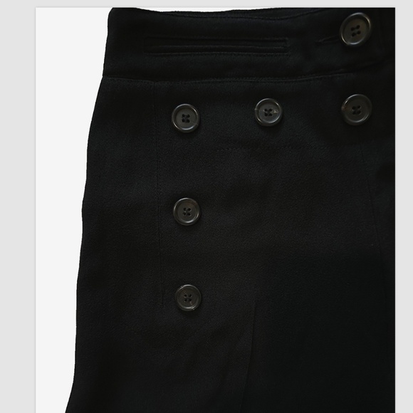 RARE Derek Lam Collection Sailor Flare Black Trouser Sz 0 - Picture 6 of 16